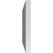 Ekena Millwork Vertical Surface Mount PVC Gable Vnt: Non-Functional, w/2"W x 1-1/2"H, Brickmould Frame, 22"W x 16"H GVPVE22X1602SN - alternate 4
